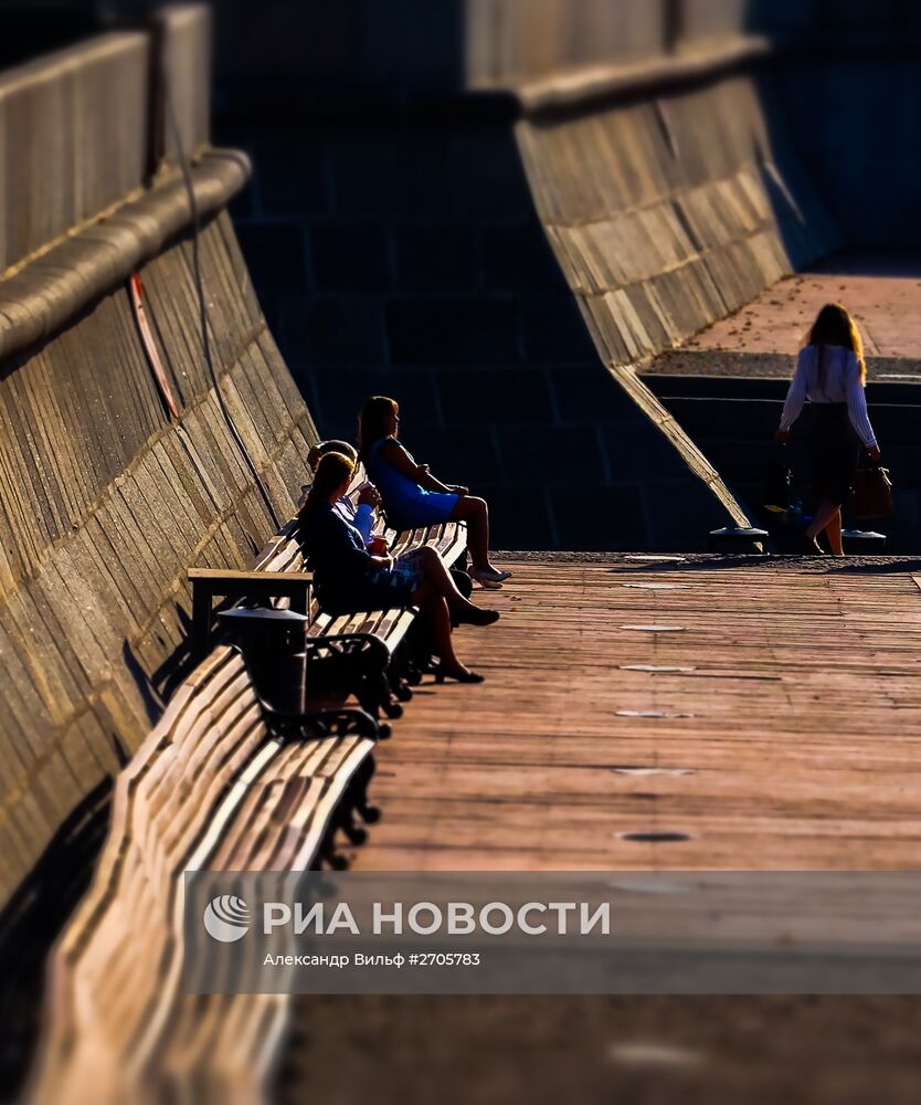 Теплая погода в Москве