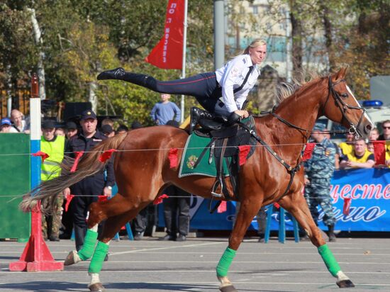 Спортивный праздник полиции Москвы