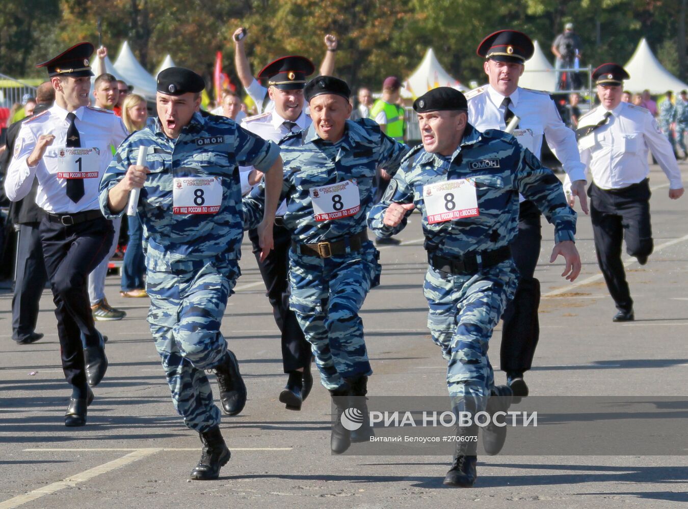 Спортивный праздник полиции Москвы
