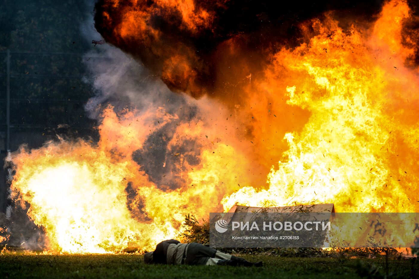 Состязания сотрудников полиции в Новгороде