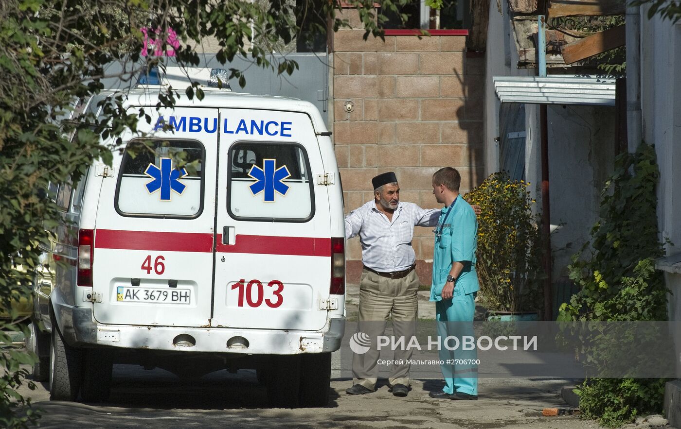 Нападение на станцию скорой помощи в Симферополе