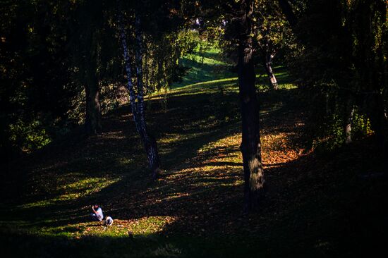 Теплая погода в Москве