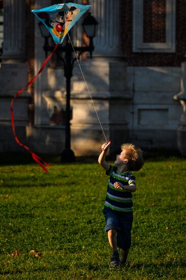 Теплая погода в Москве
