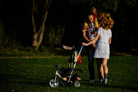 Теплая погода в Москве