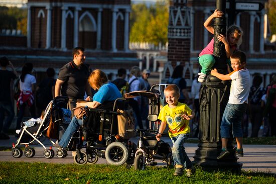 Теплая погода в Москве