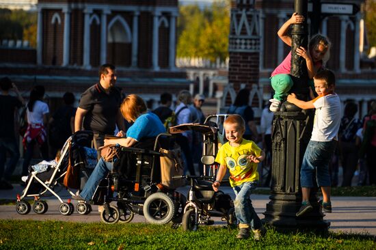 Теплая погода в Москве