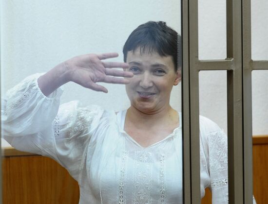Очередное заседание суда по делу украинской летчицы Надежды Савченко