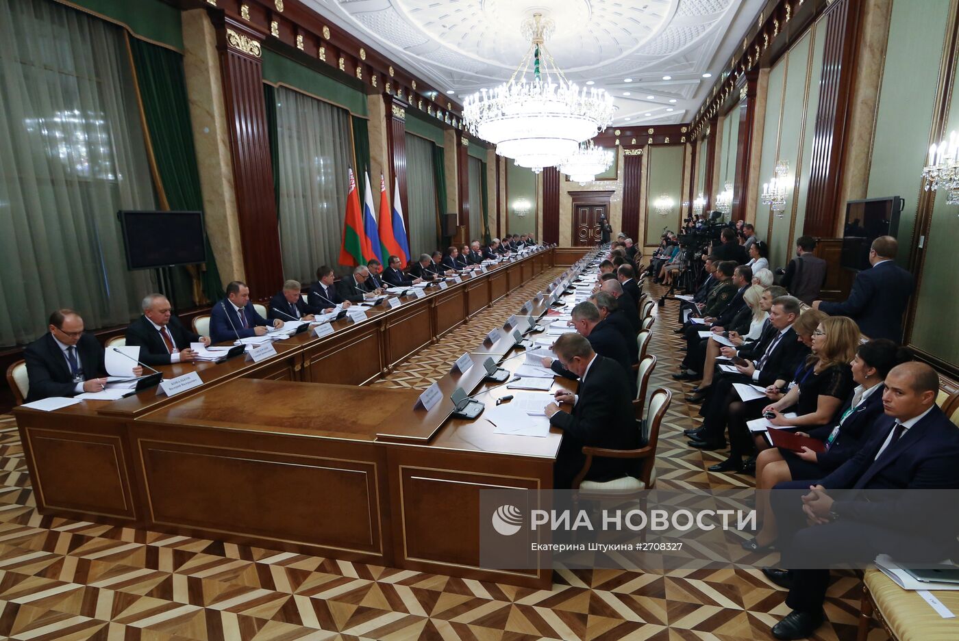 Заседание Совета министров Союзного государства России и Белоруссии