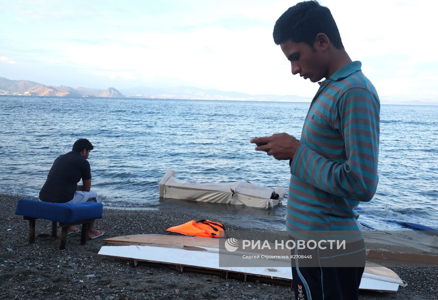 Лагерь беженцев на острове Кос в Греции