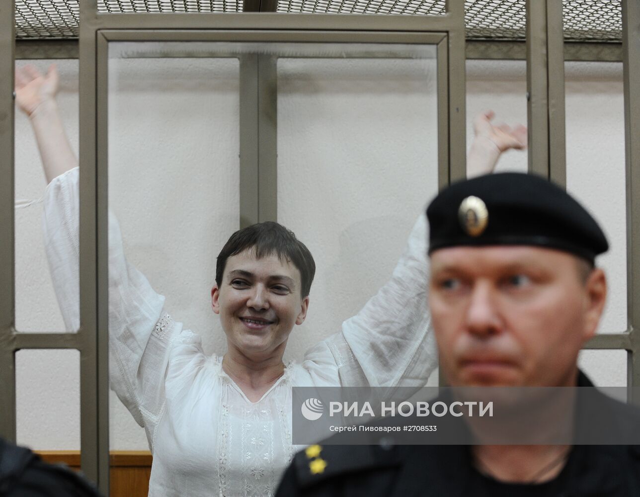 Очередное заседание суда по делу украинской летчицы Н.Савченко