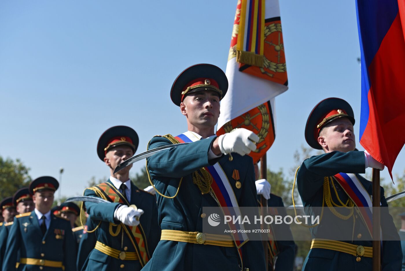 Мероприятия по случаю 70-летия 201-й российской военной базы в Таджикистане