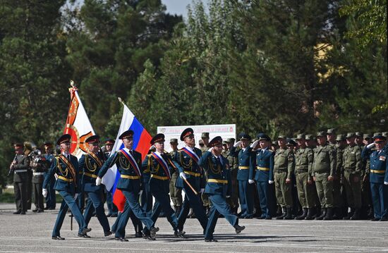 Мероприятия по случаю 70-летия 201-й российской военной базы в Таджикистане