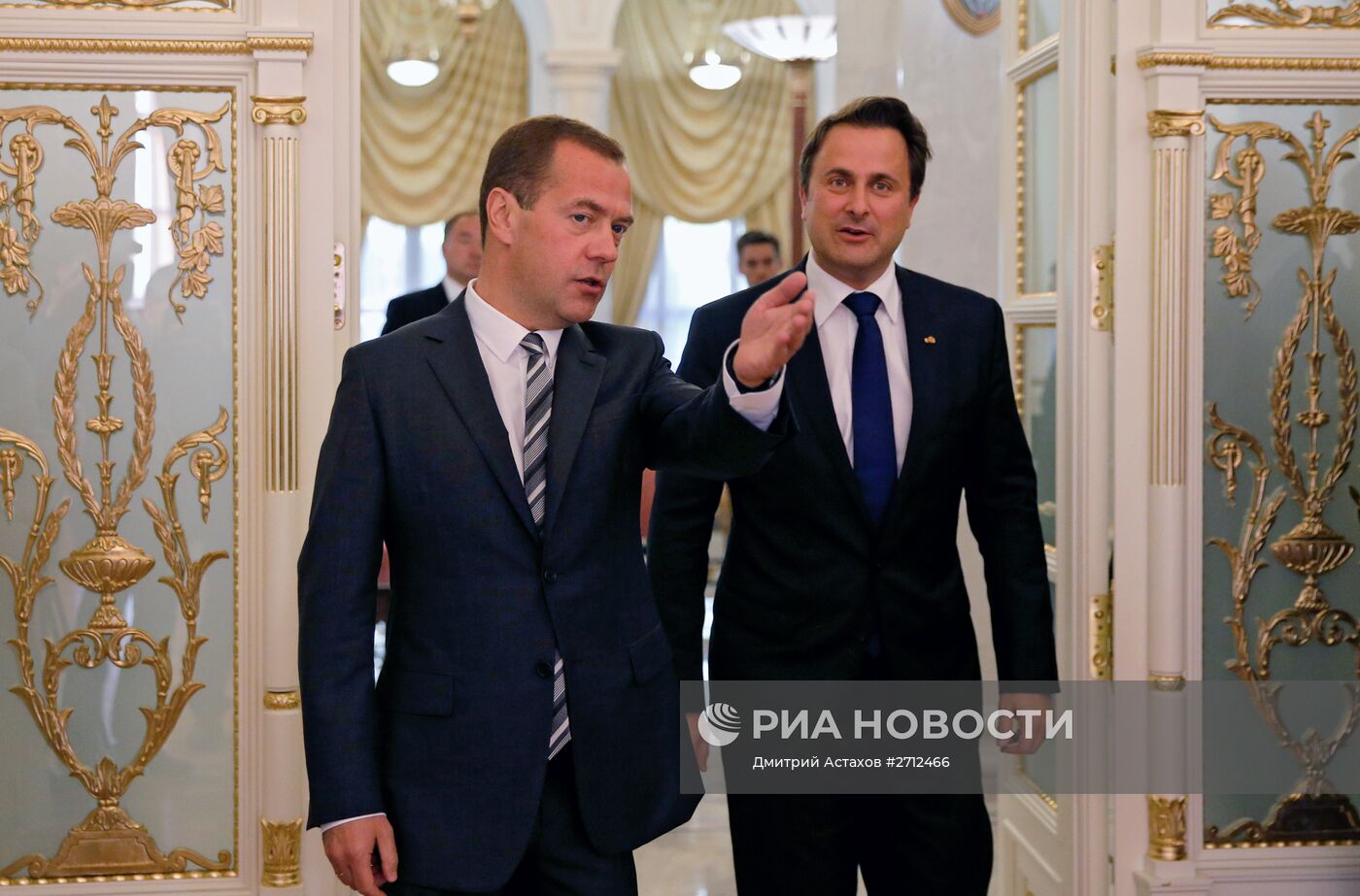 Встреча премьер-министра РФ Д.Медведева с премьер-министром Люксембурга К.Беттелем