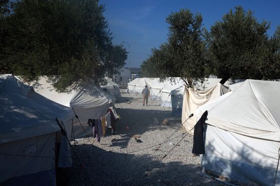 Ситуация с беженцами на греческом острове Лесбос