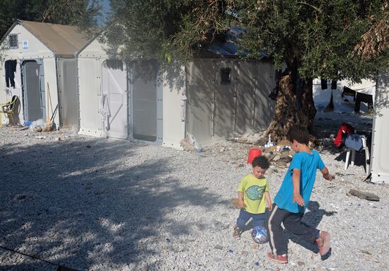 Ситуация с беженцами на греческом острове Лесбос