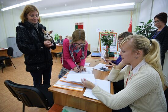 Досрочное голосование на президентских выборах в Белоруссии