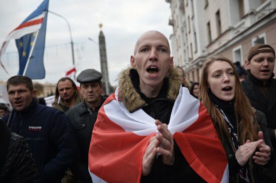 Митинг оппозиции в Минске