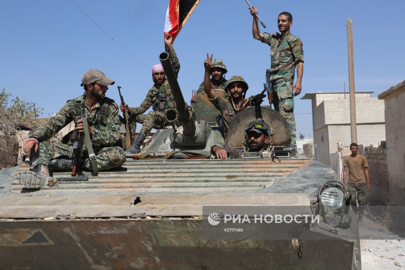 Освобожденный сирийской армией при поддержке российской авиации город Атшан