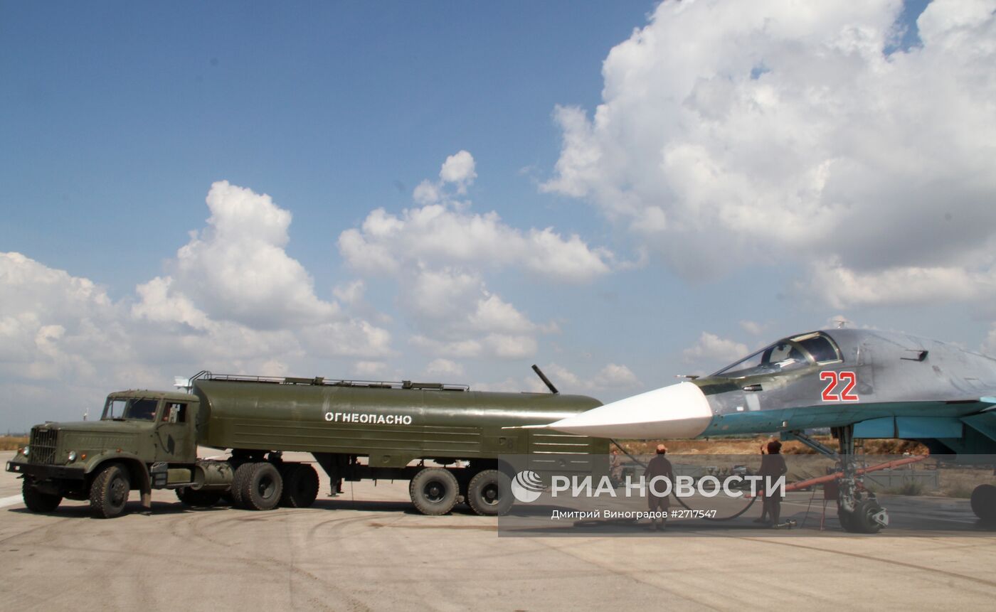 Российская боевая авиация на авиабазе "Хмеймим" в Сирии