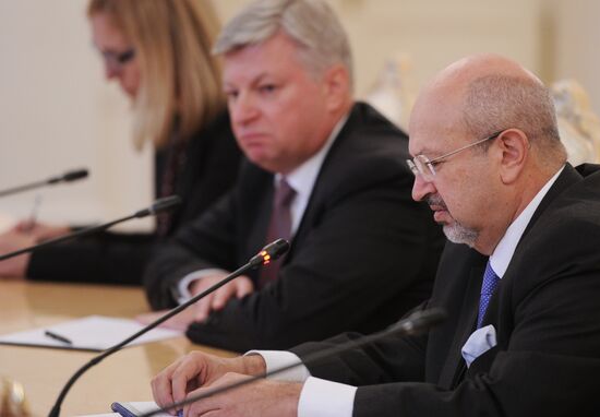 Встреча главы МИД РФ С.Лаврова с Генсеком ОБСЕ Л.Заньером
