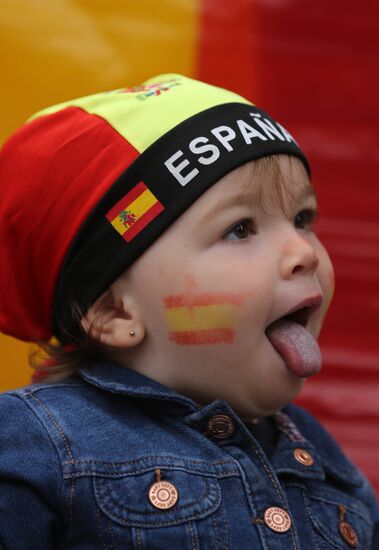 Празднование Дня Испании в Барселоне