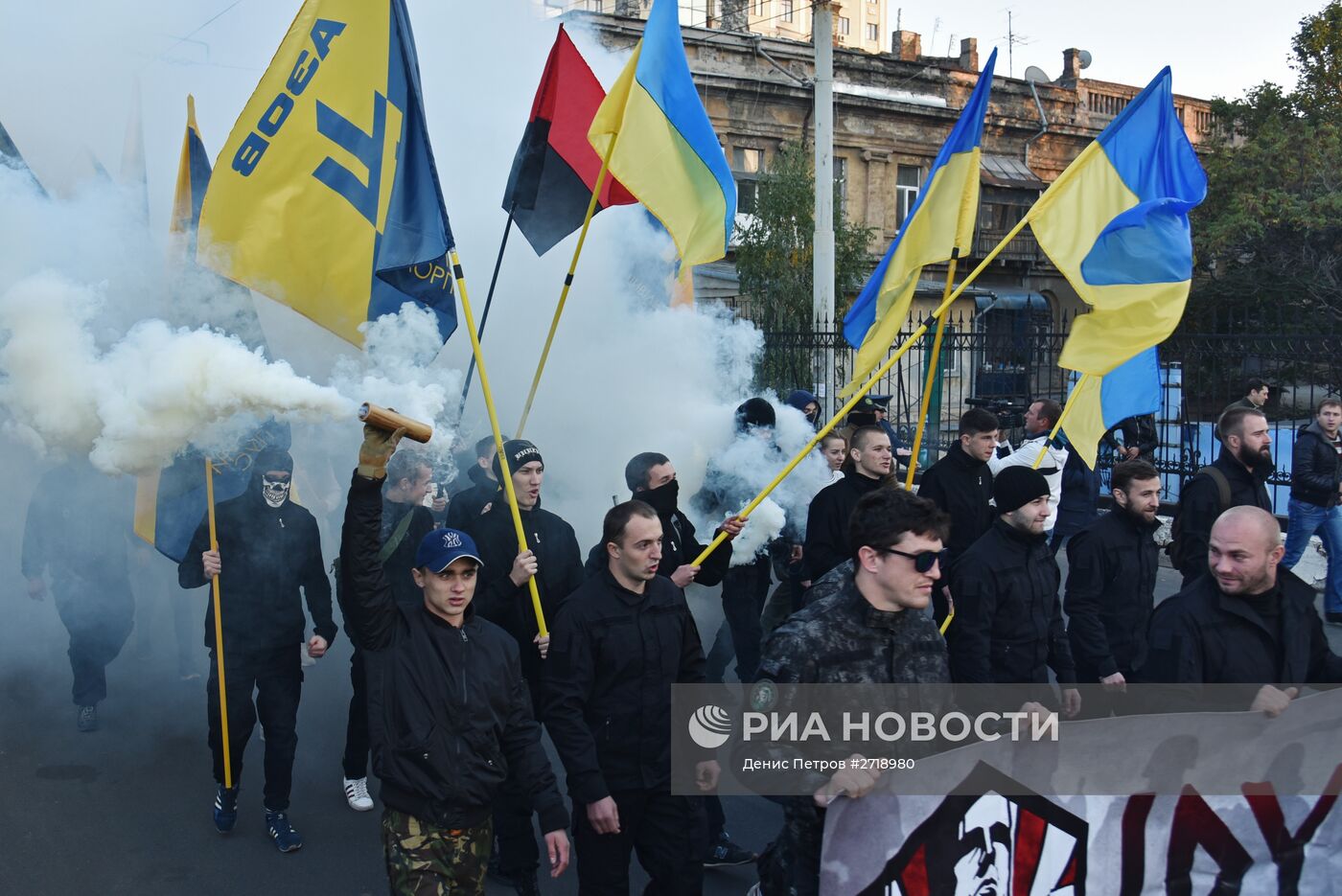 Акции в украинских городах в День защитника Украины