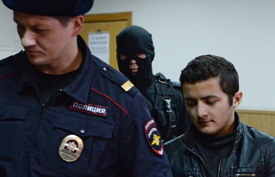 Рассмотрение ходатайства следствия об аресте членов террористической группировки в Мещанском суде