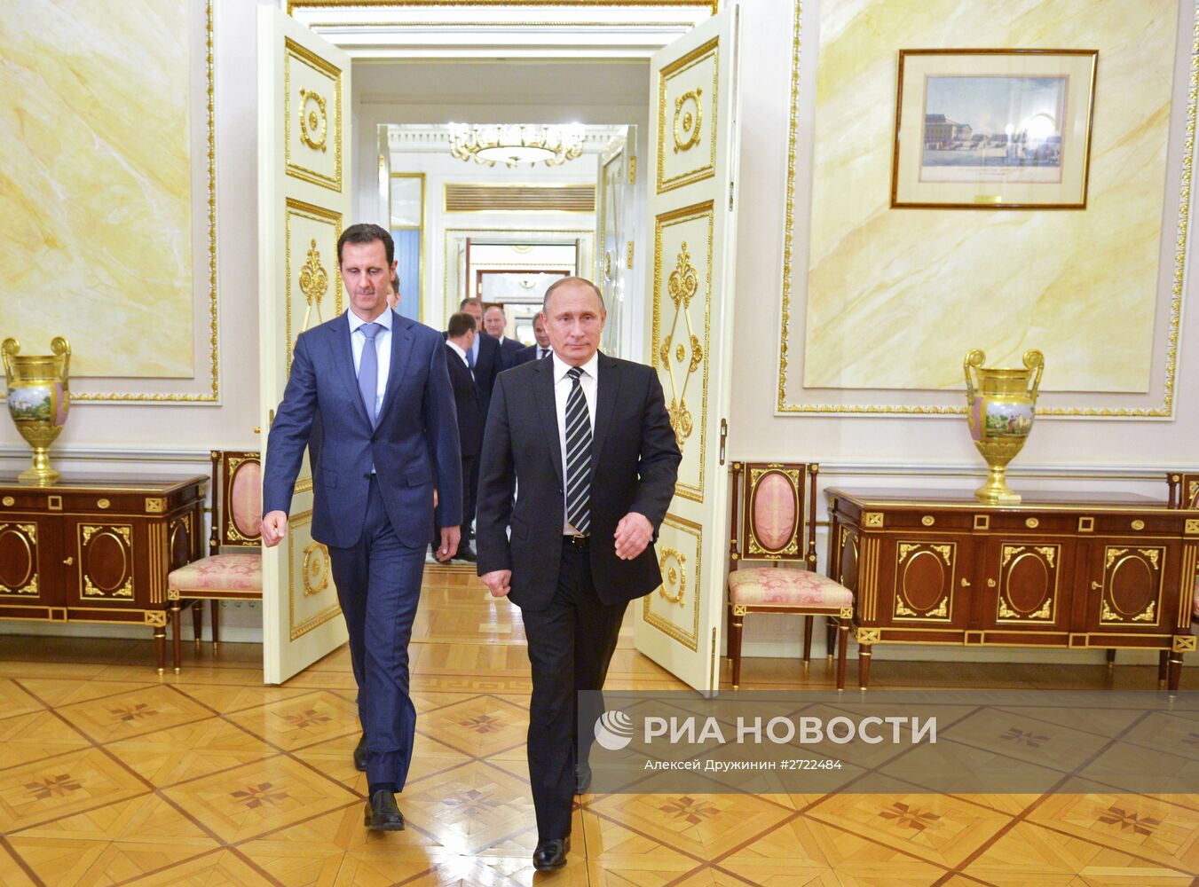 Президент России В.Путин встретился с президентом Сирии Б.Асадом