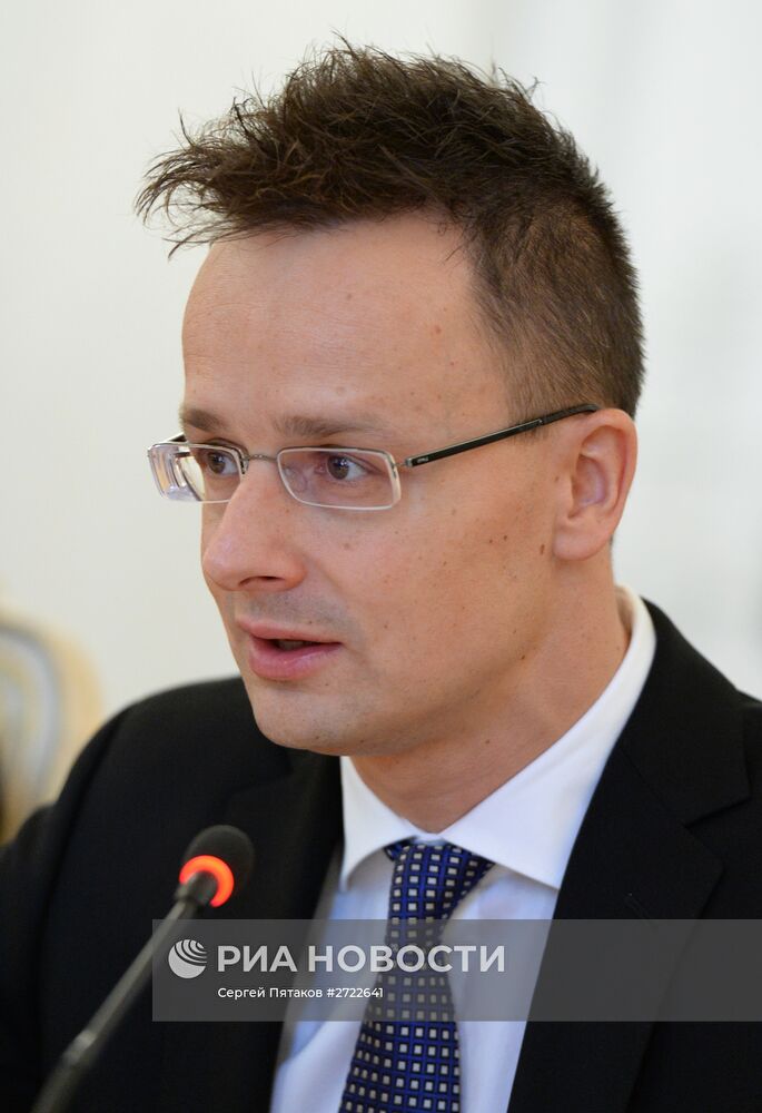 Встреча глав МИД РФ и Венгрии С.Лаврова с П.Сиярто