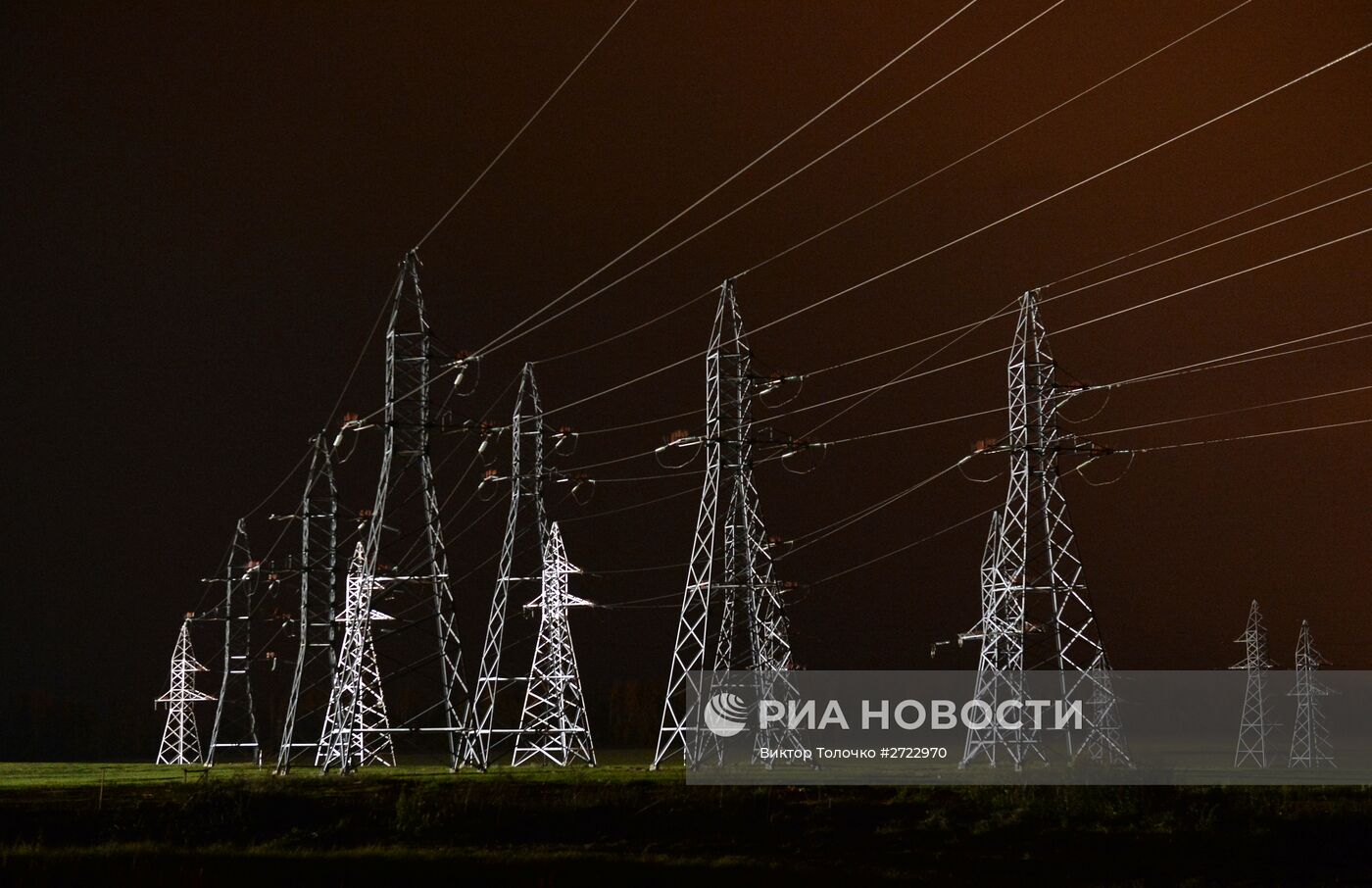 Высоковольтные линии электропередач в Минской области