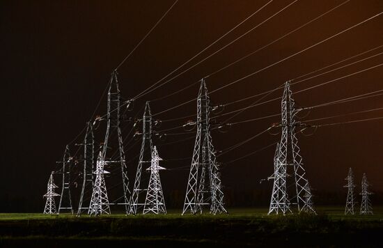 Высоковольтные линии электропередач в Минской области