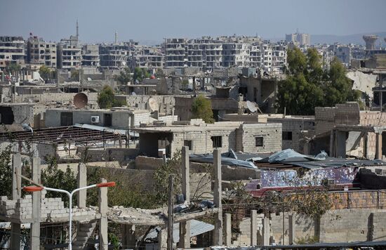 Ситуация в городе Маадания в пригороде Дамаска