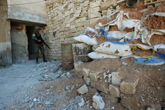 Ситуация в городе Маадания в пригороде Дамаска