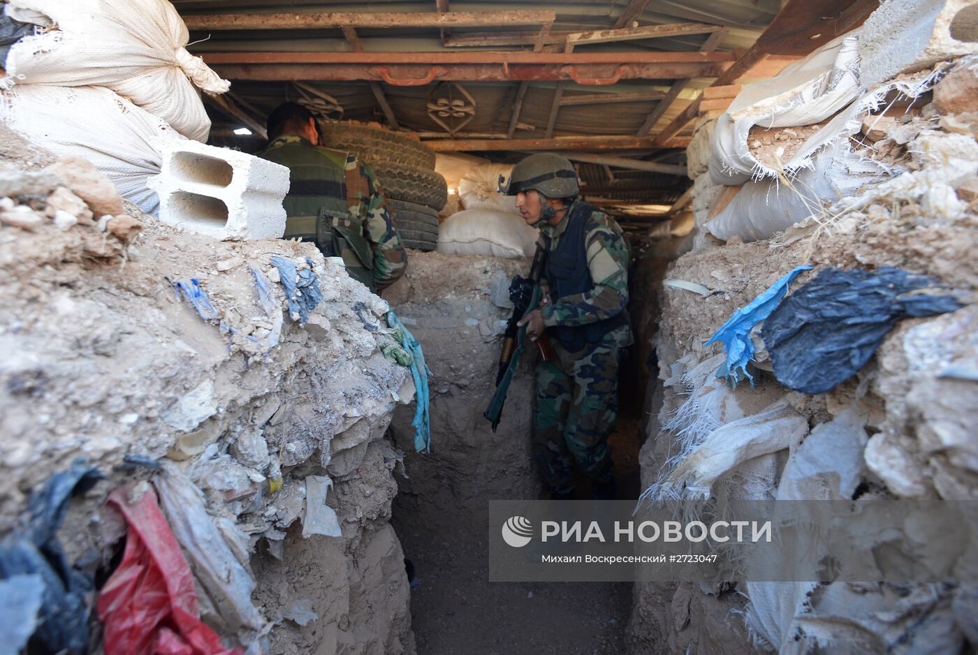 Ситуация в городе Маадания в пригороде Дамаска