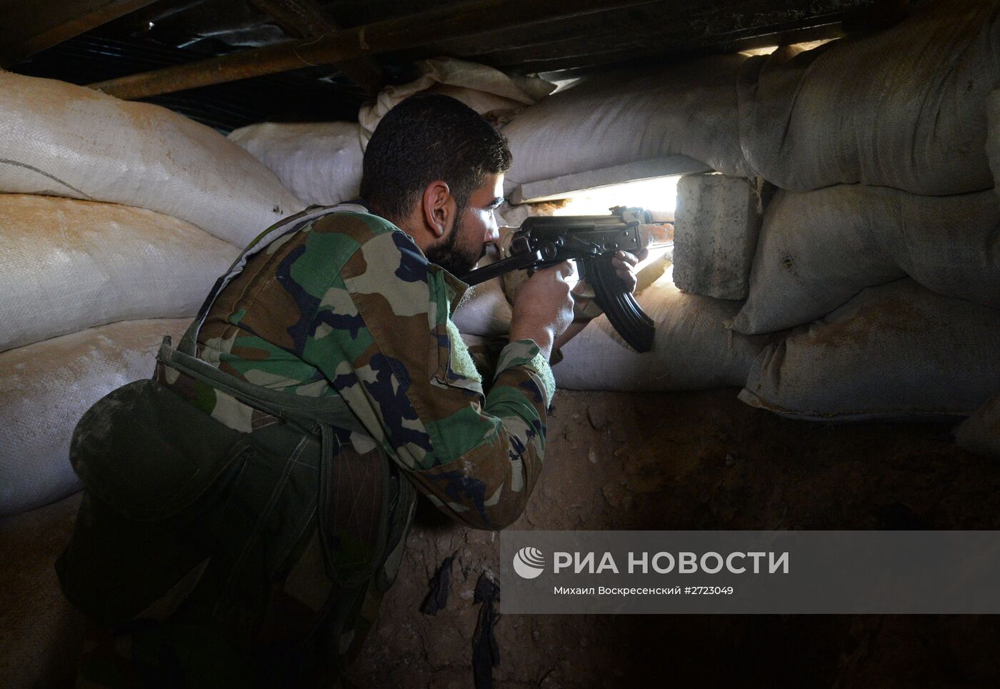 Ситуация в городе Маадания в пригороде Дамаска