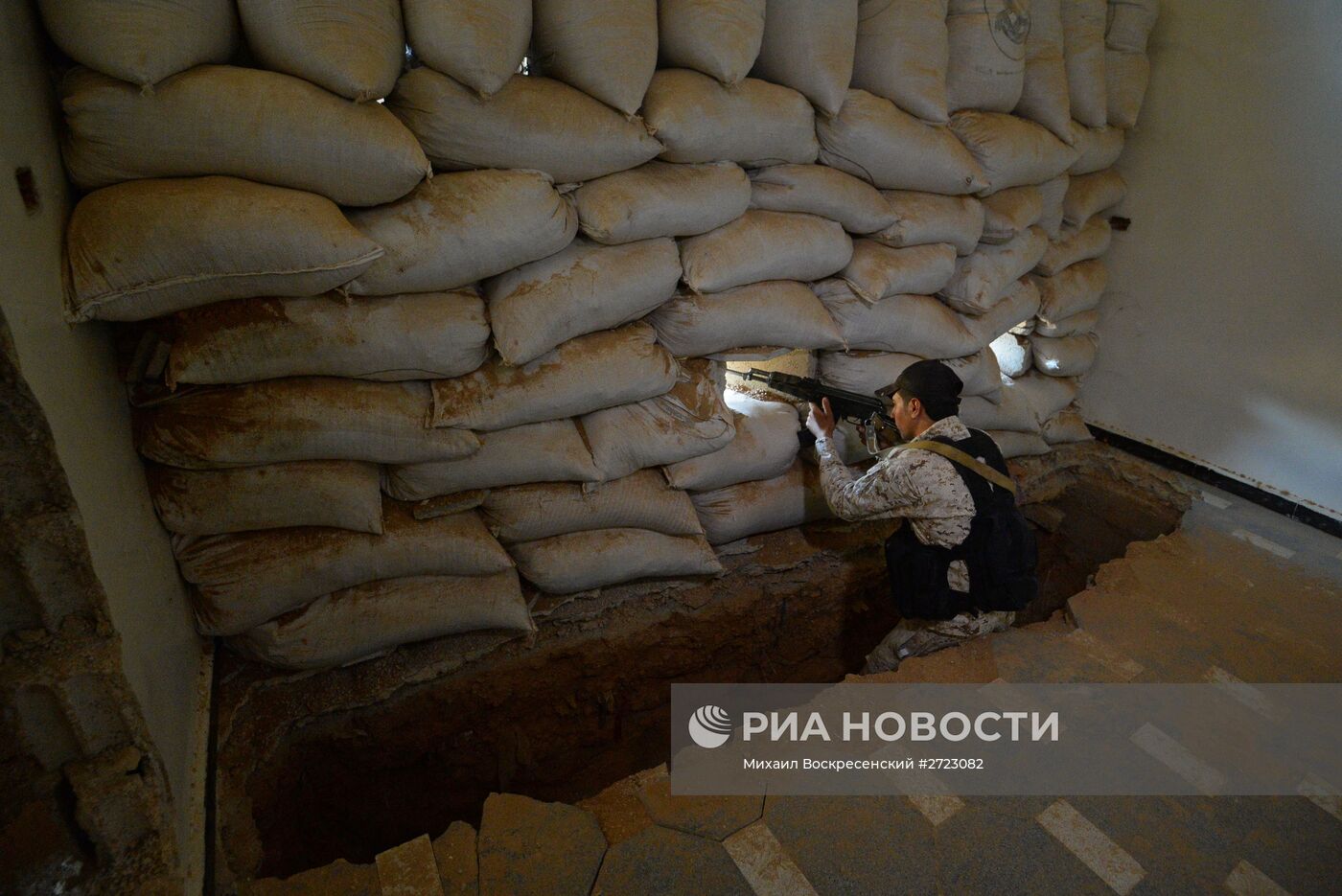 Ситуация в городе Маадания в пригороде Дамаска