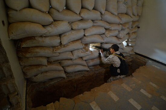 Ситуация в городе Маадания в пригороде Дамаска