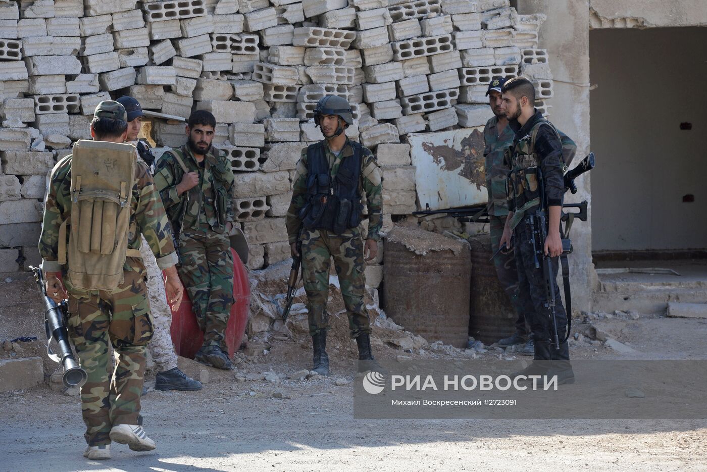 Ситуация в городе Маадания в пригороде Дамаска