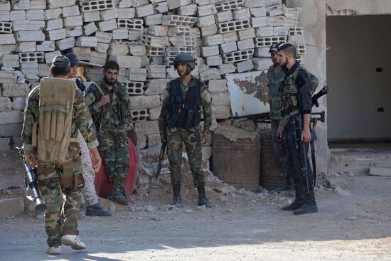 Ситуация в городе Маадания в пригороде Дамаска