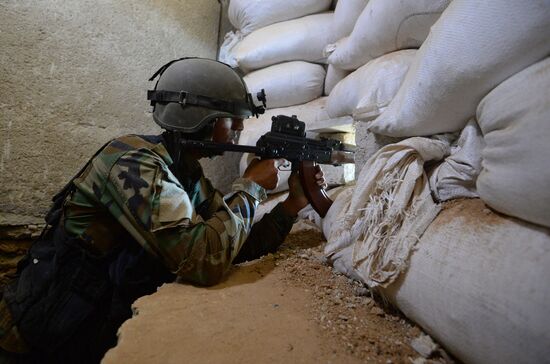 Ситуация в городе Маадания в пригороде Дамаска