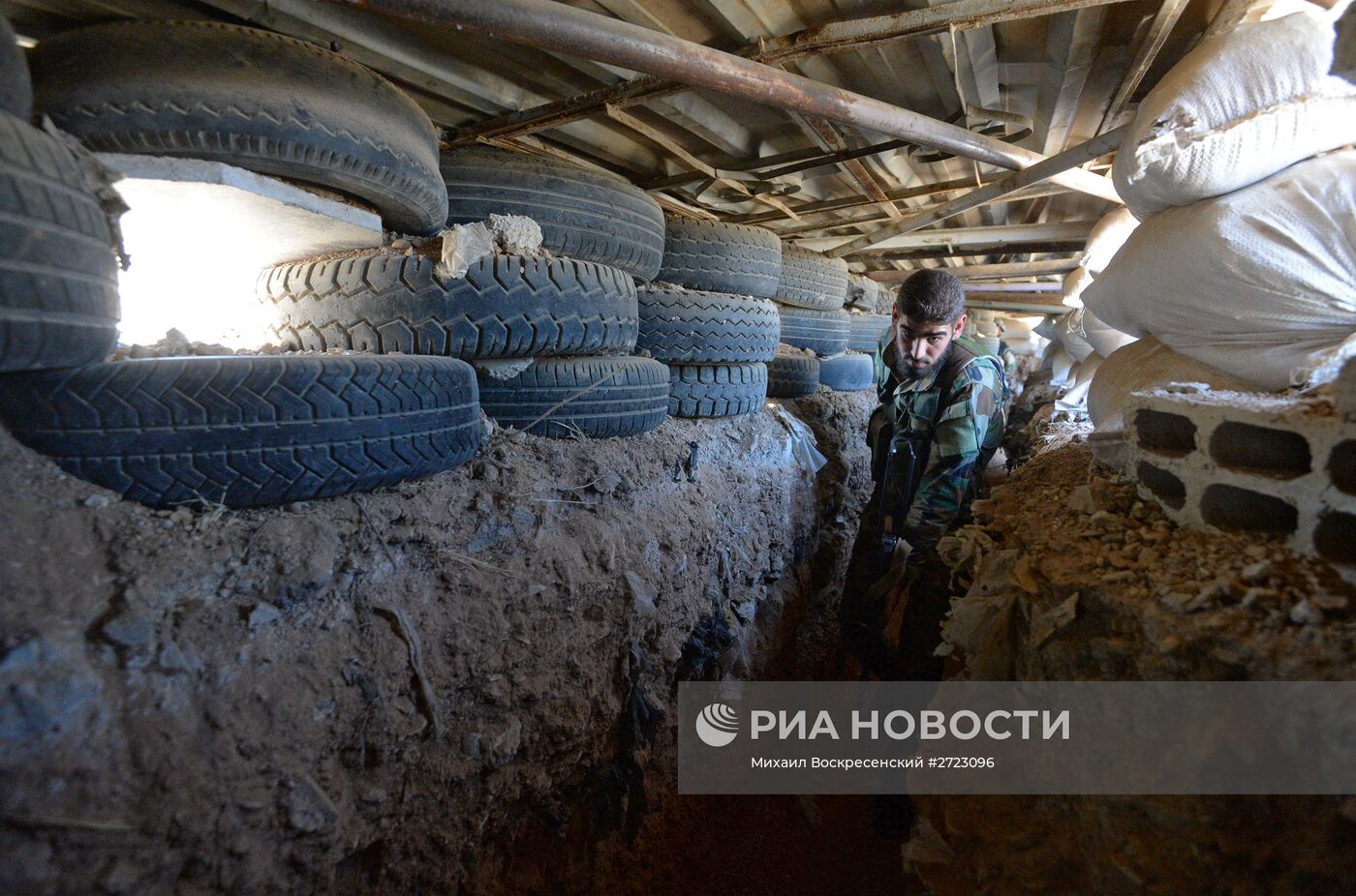 Ситуация в городе Маадания в пригороде Дамаска