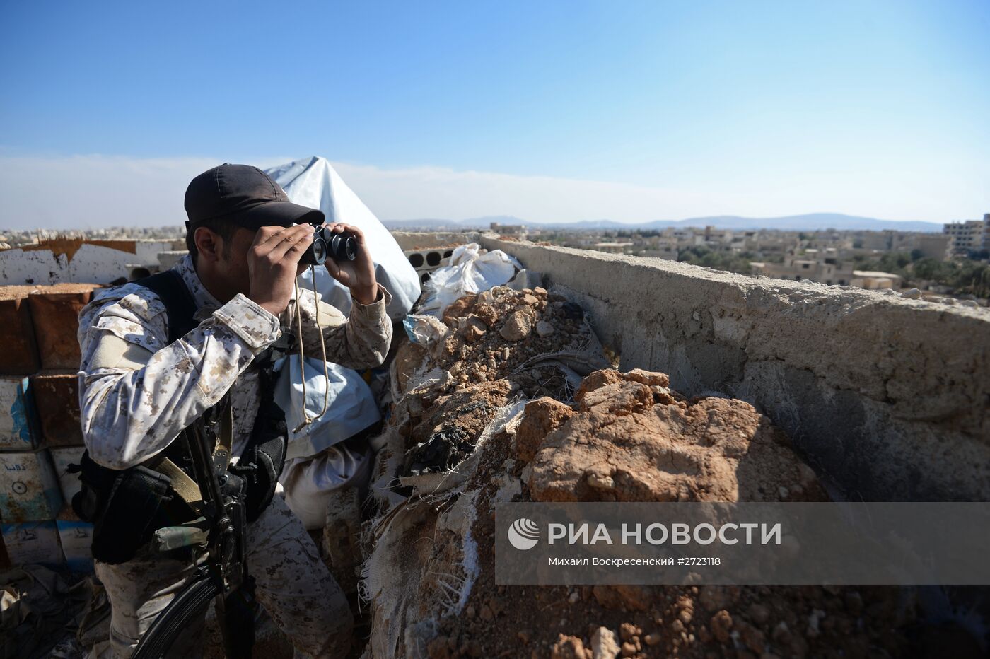 Ситуация в городе Маадания в пригороде Дамаска