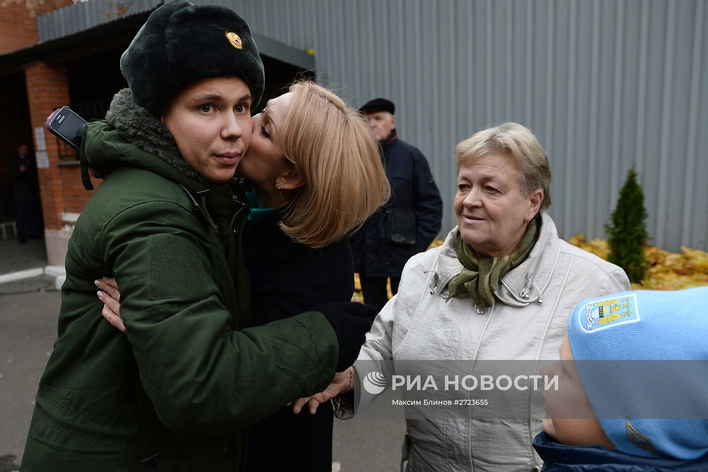 Отправка призывников в комендантский Преображенский полк