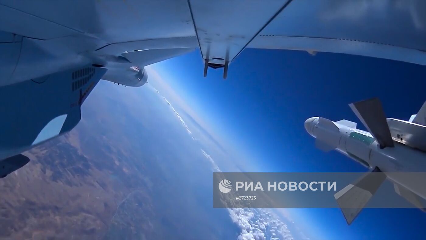 Боевой вылет авиации ВКС РФ в Сирии