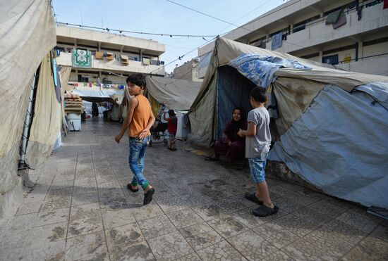 Легерь беженцев в Дамаске