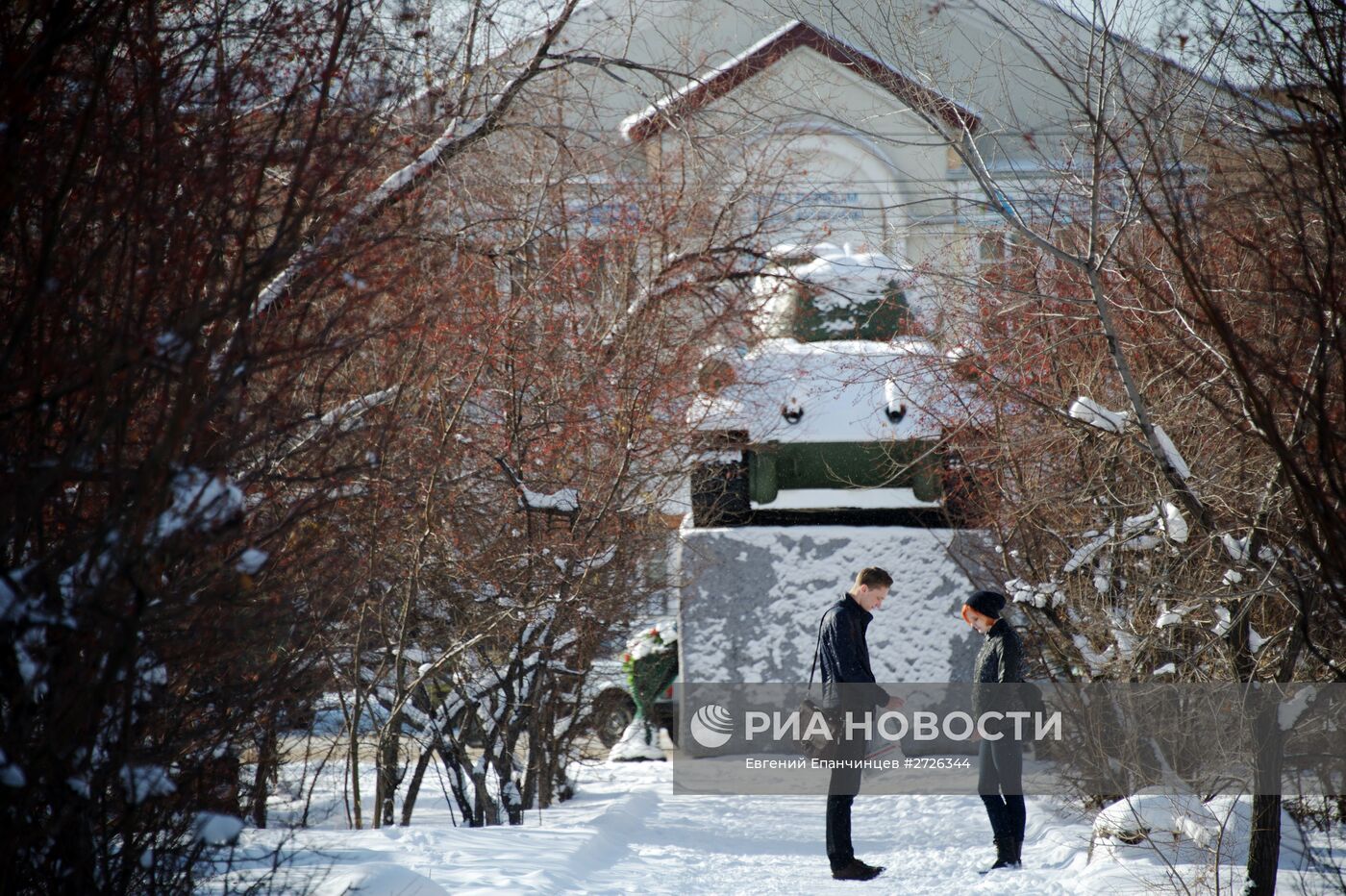 Снег в Чите