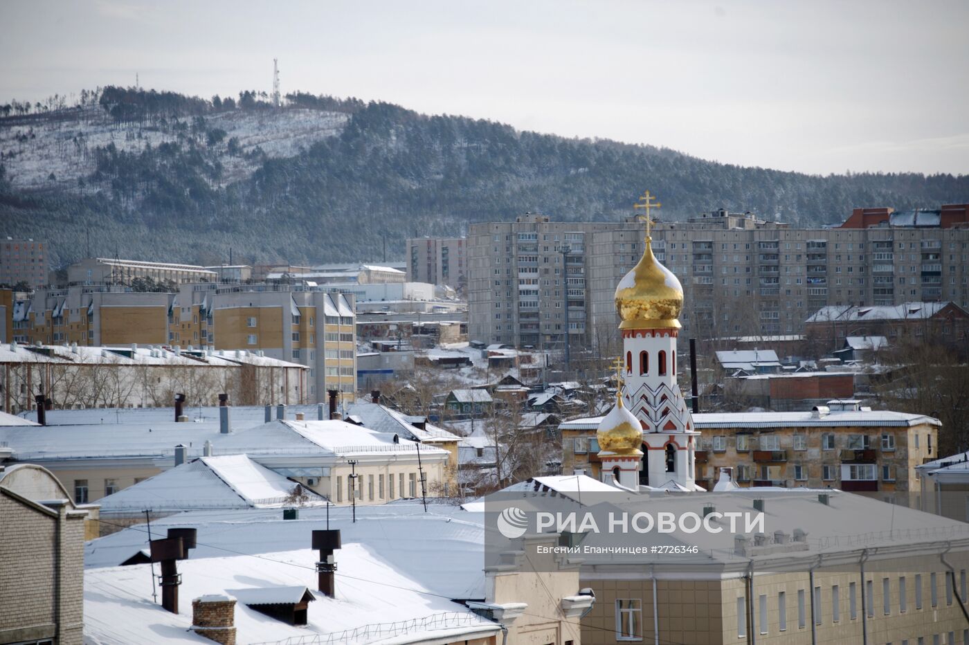 Снег в Чите