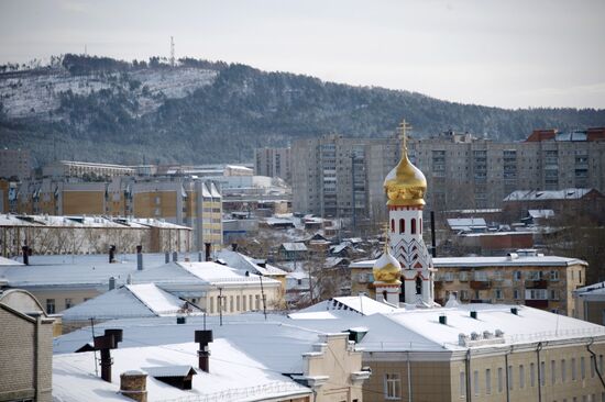 Снег в Чите