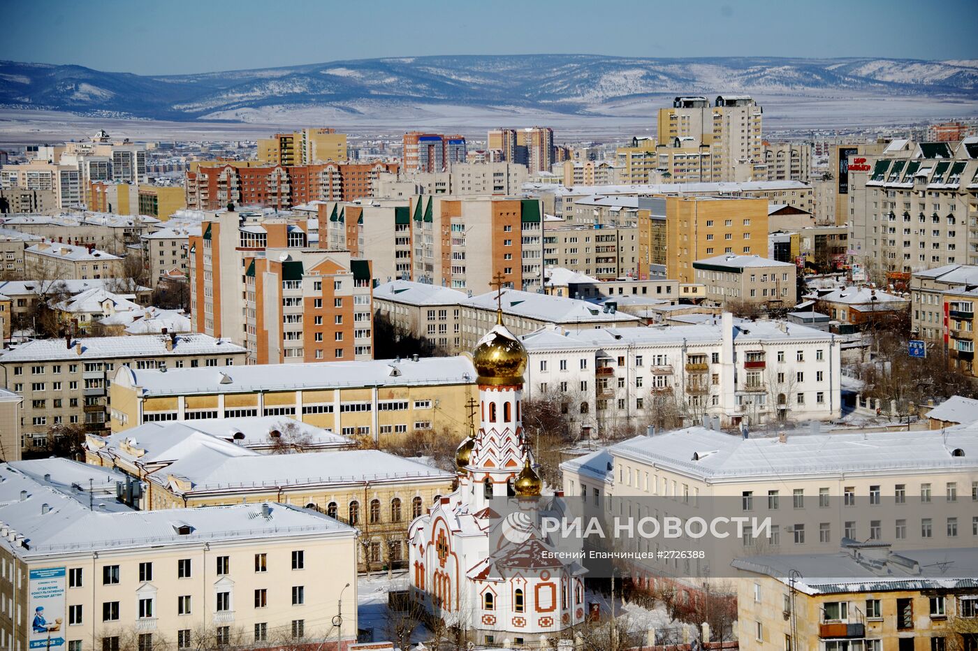 Снег в Чите