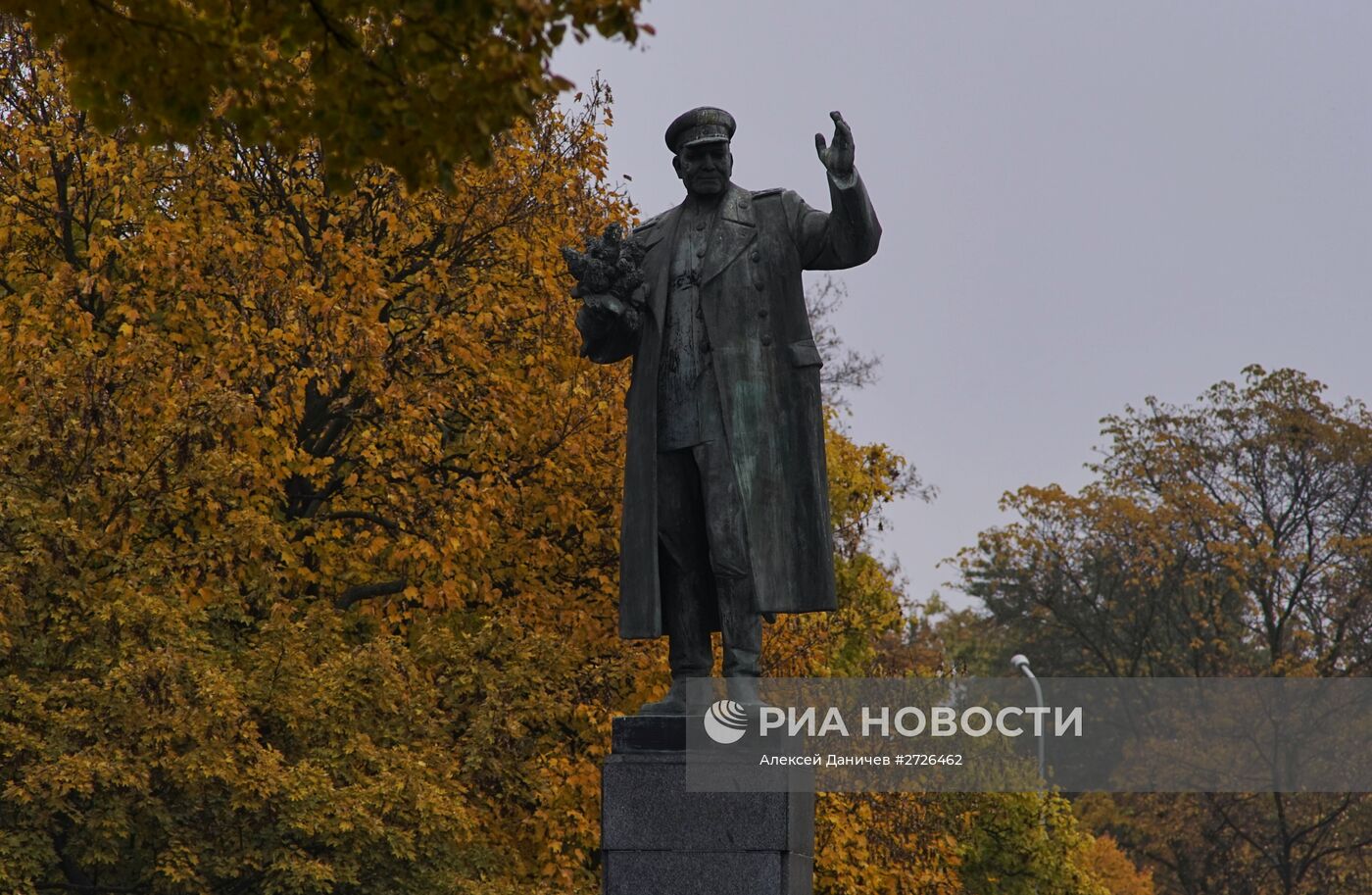 Памятник маршалу Коневу в Праге